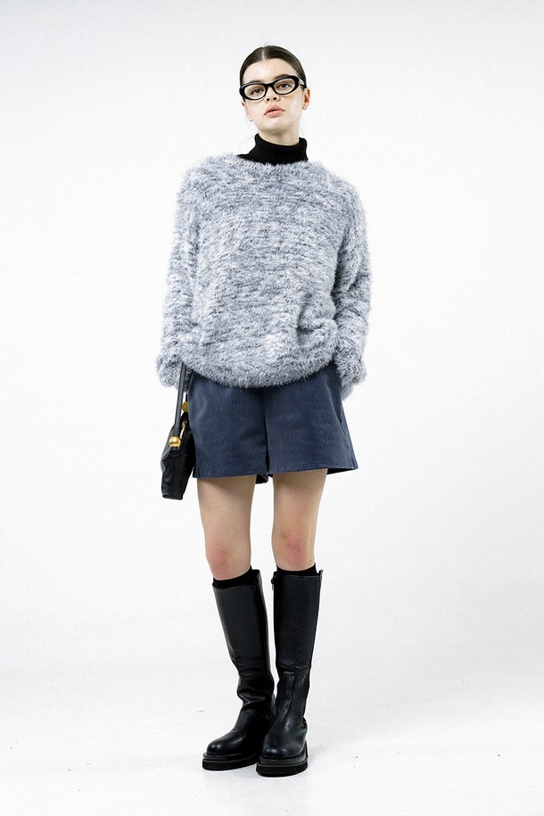 CHANCE'S NOI FOR WOMEN - 스웨터 - [for Women] Loose Angora Bokashi Knit - Melange /W244TP05ML