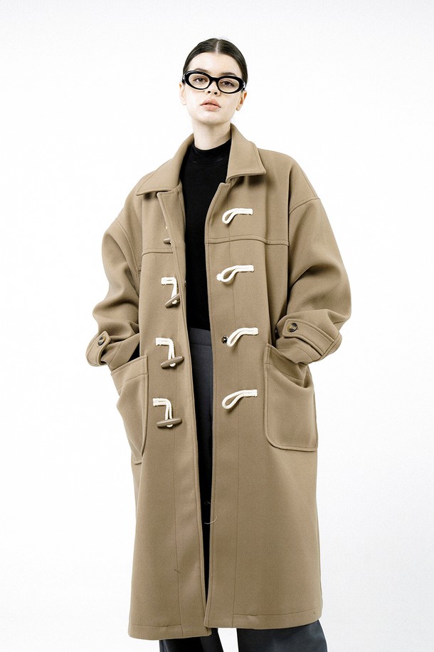 CHANCE'S NOI FOR WOMEN - 코트 - [for Women] Oversized Snap Duffel Coat - Beige /W244OT01BE