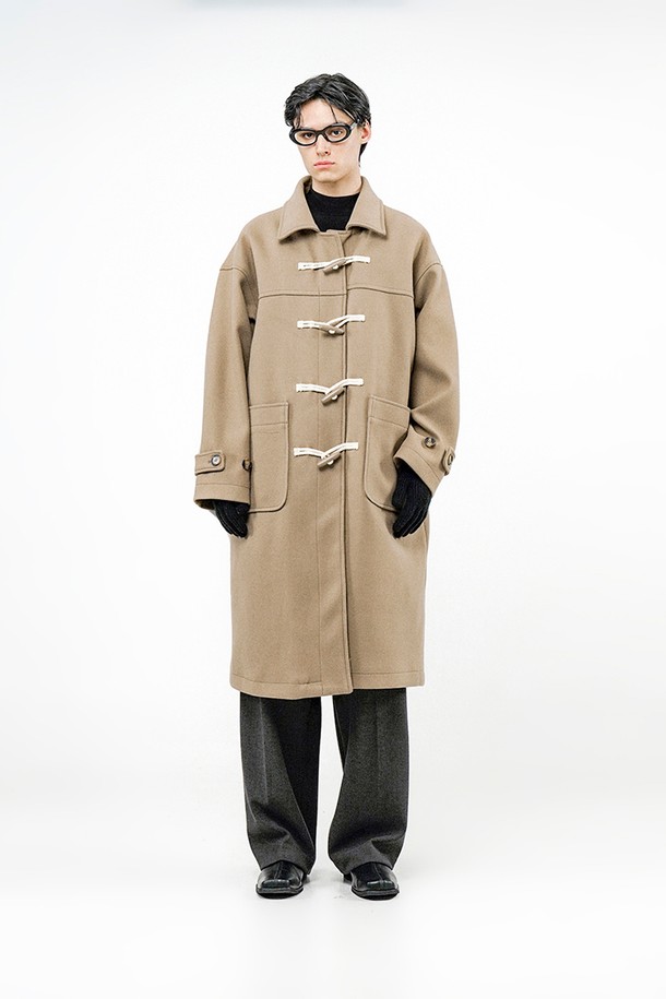 CHANCE'S NOI - 코트 - Oversized Snap Duffel Coat - Beige /W244OT01BE-M