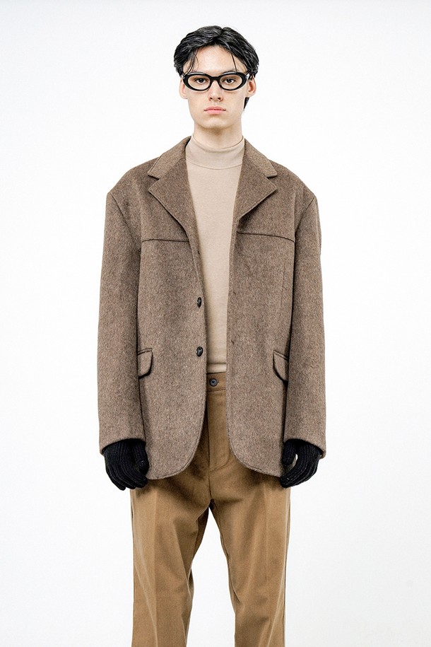 CHANCE'S NOI - 수트/블레이저자켓 - Daddy Wool Blazer Jacket - Brown /M24OT02BR