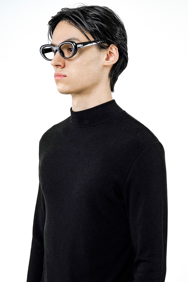 CHANCE'S NOI - 스웨터 - Fleece Wool Half Turtleneck - Black /M244TP03BK