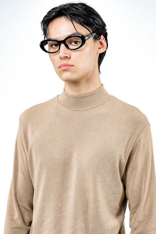 CHANCE'S NOI - 스웨터 - Fleece Wool Half Turtleneck - Beige /M244TP03BE