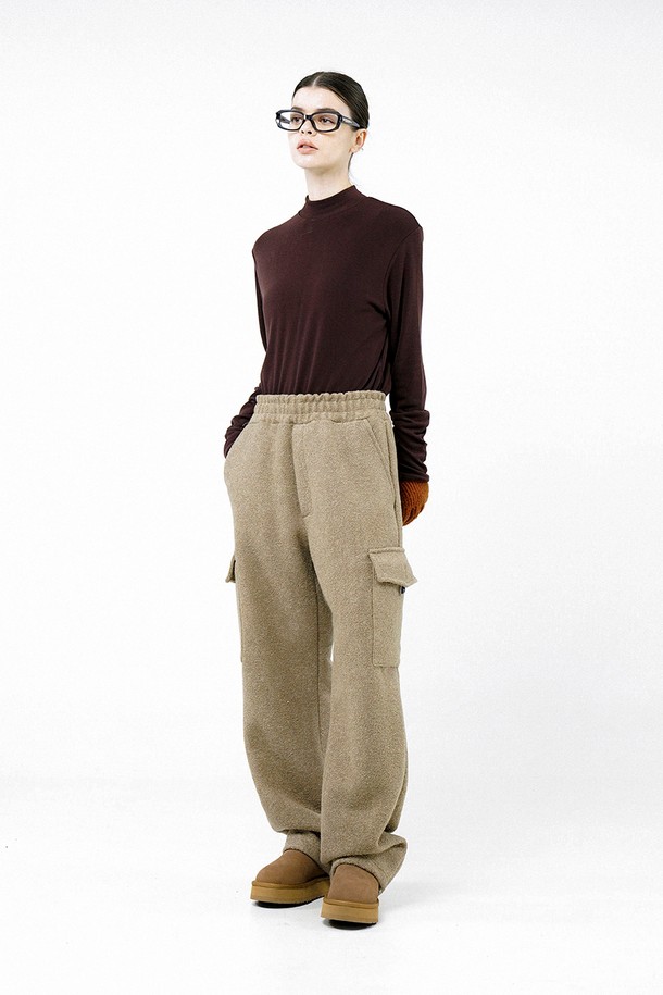 CHANCE'S NOI FOR WOMEN - 캐주얼팬츠 - [for Women] Boucle Cargo String Pants - Oatmeal /W244PT05OT