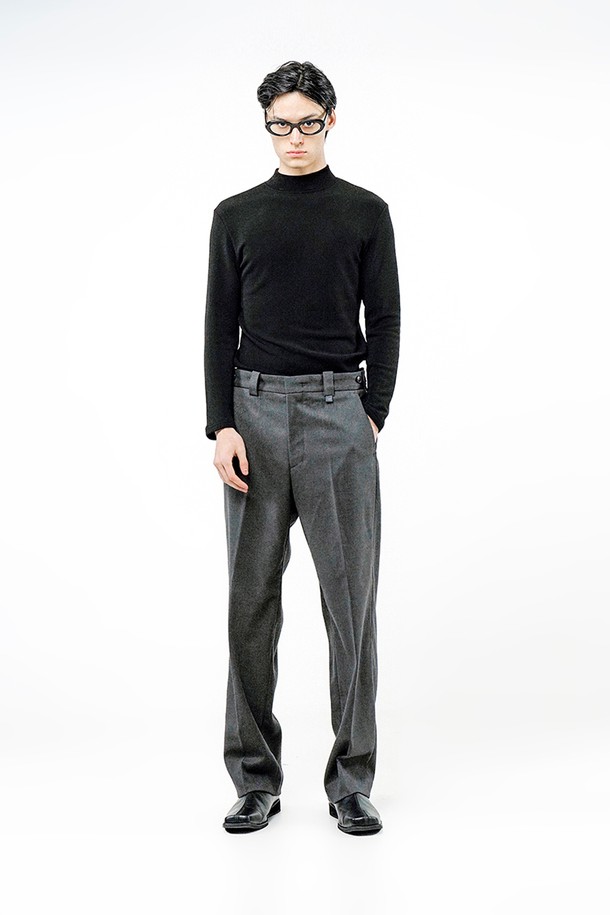 CHANCE'S NOI - 캐주얼팬츠 - Side Adjust Wool Slacks - Gray /W244PT02GR-M