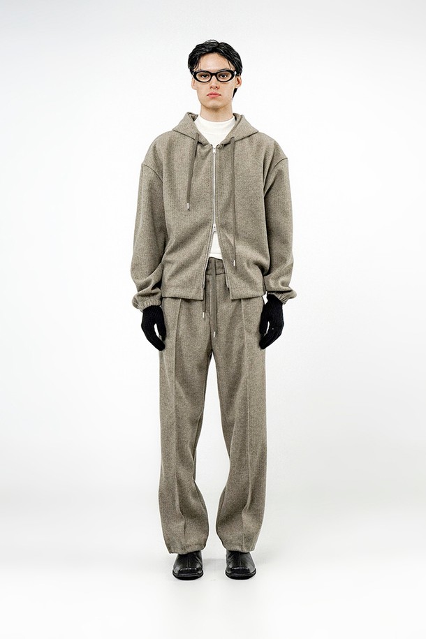 CHANCE'S NOI - 캐주얼팬츠 - Ribbed Kint String Pants - Khaki /M244PT04KA