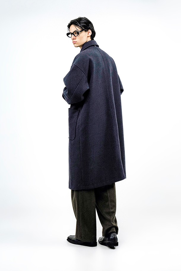 CHANCE'S NOI - 코트 - Oversized Snap Duffel Coat - Navy /W244OT01NY-M