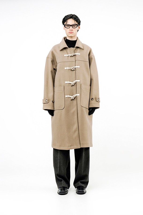 CHANCE'S NOI - 코트 - Oversized Snap Duffel Coat - Beige /W244OT01BE-M