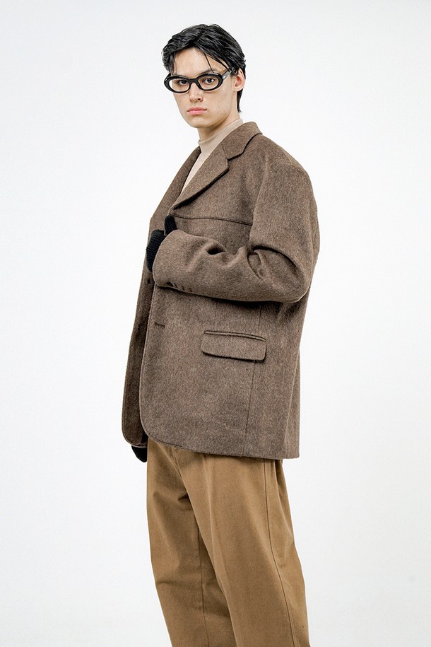 CHANCE'S NOI - 수트/블레이저자켓 - Daddy Wool Blazer Jacket - Brown /M24OT02BR