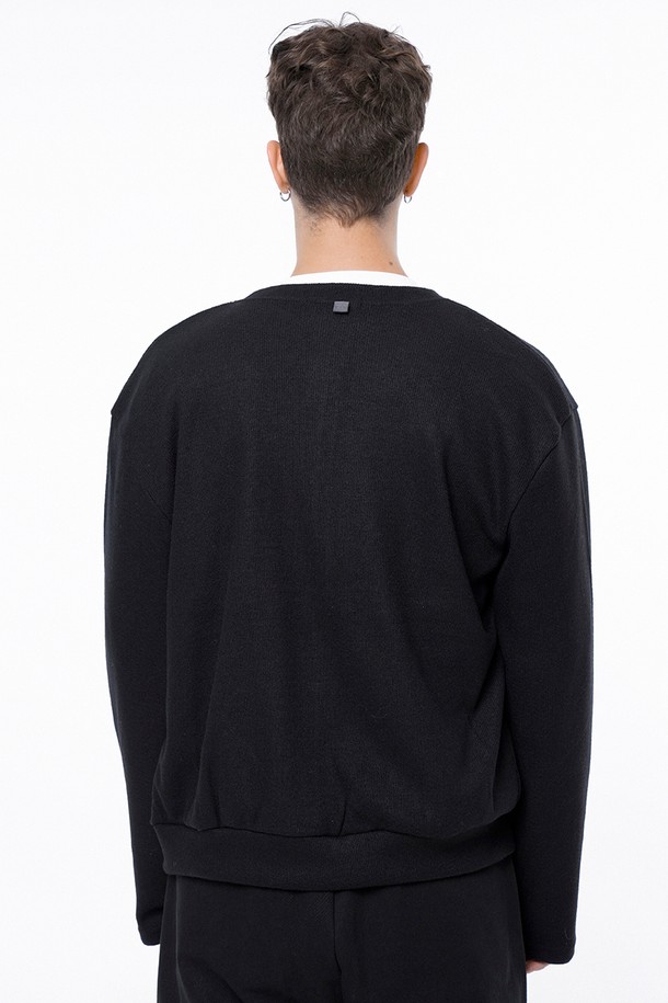 CHANCE'S NOI - 가디건 - Hard Two-way Zip-up Cardigan - Black /W243TP11BKM