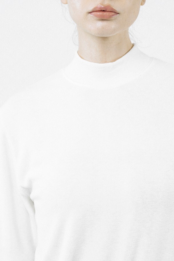 CHANCE'S NOI FOR WOMEN - 터틀넥 - [for Women] Fleece Half Turtleneck - White /W244TP02WH