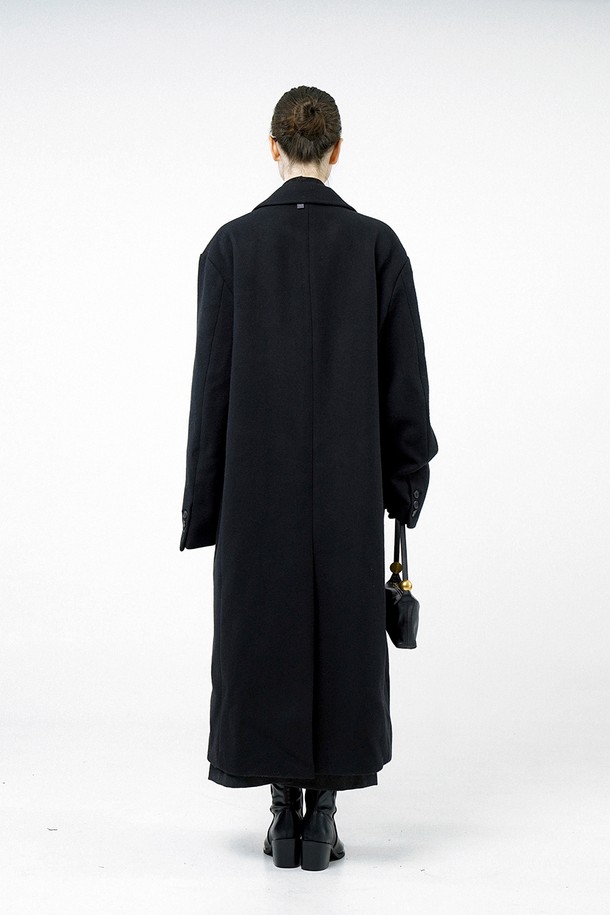 CHANCE'S NOI FOR WOMEN - 코트 - [for Women] Oversized Wool double coat - Black /W244OT02BK