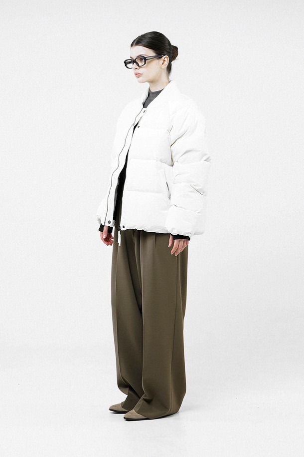 CHANCE'S NOI FOR WOMEN - 점퍼 - [for Women] Duck Down Non-collar Padding - White /W244OT06WH