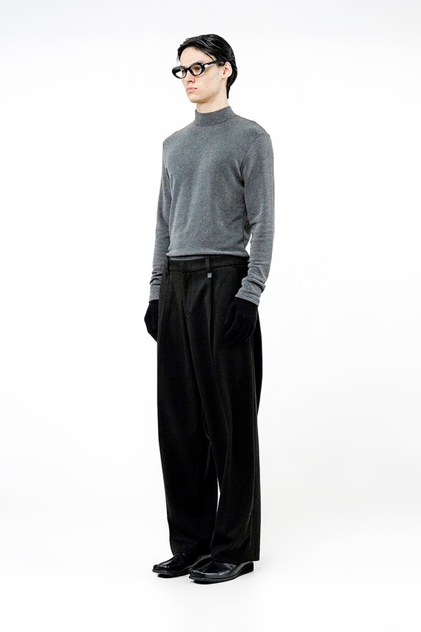 CHANCE'S NOI - 캐주얼팬츠 - Raised One Tuck Wool slacks - Black /M244PT01BK