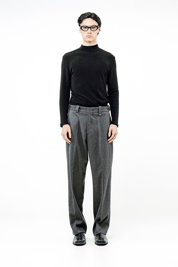 CHANCE'S NOI - 캐주얼팬츠 - Side Adjust Wool Slacks - Gray /W244PT02GR-M