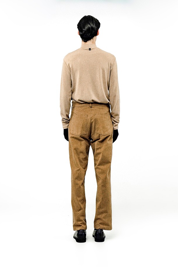 CHANCE'S NOI - 캐주얼팬츠 - Regular Raised Cotton Pants - Beige /M244PT03BE