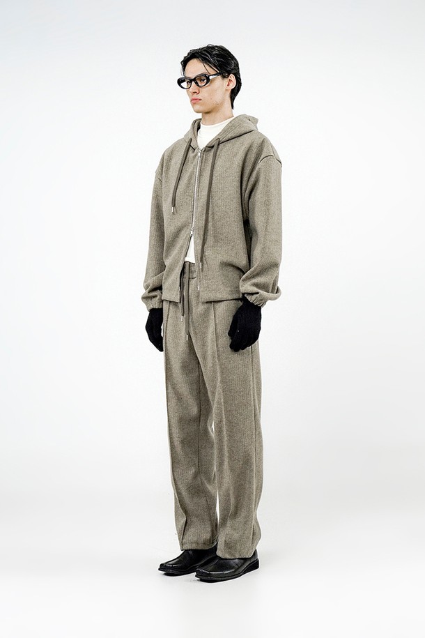 CHANCE'S NOI - 캐주얼팬츠 - Ribbed Kint String Pants - Khaki /M244PT04KA