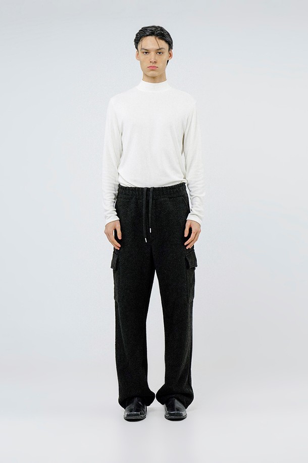 CHANCE'S NOI - 캐주얼팬츠 - Boucle Cargo String Pants - Black /W244PT05BK-M