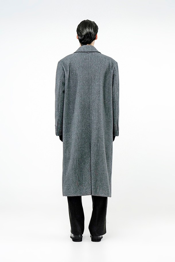 CHANCE'S NOI - 코트 - Classic Wool Mac Coat - Charcoal /W244OT07CH-M