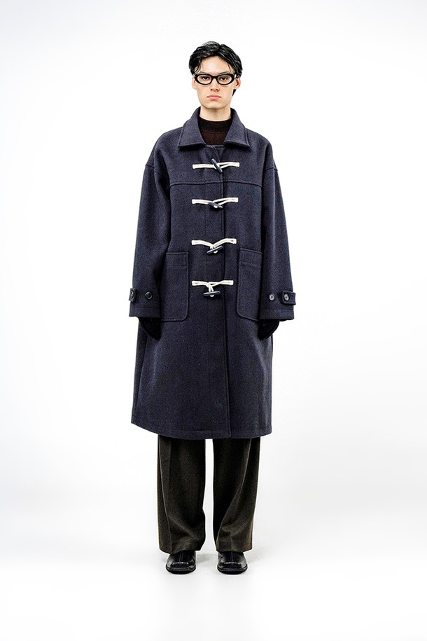 CHANCE'S NOI - 코트 - Oversized Snap Duffel Coat - Navy /W244OT01NY-M