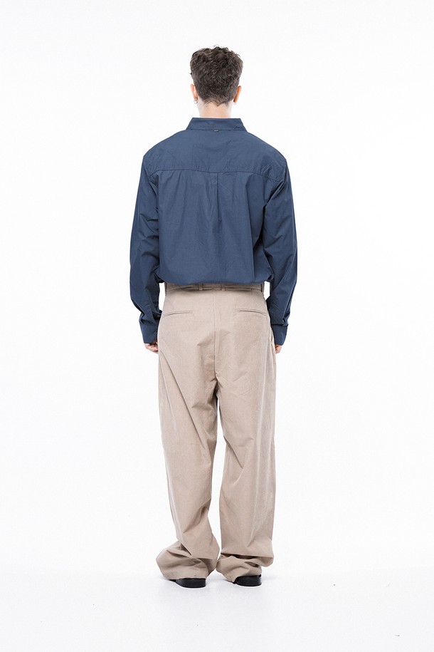 CHANCE'S NOI - 캐주얼팬츠 - Corduroy One-tuck Wide Pants - Beige /M243PT01BE