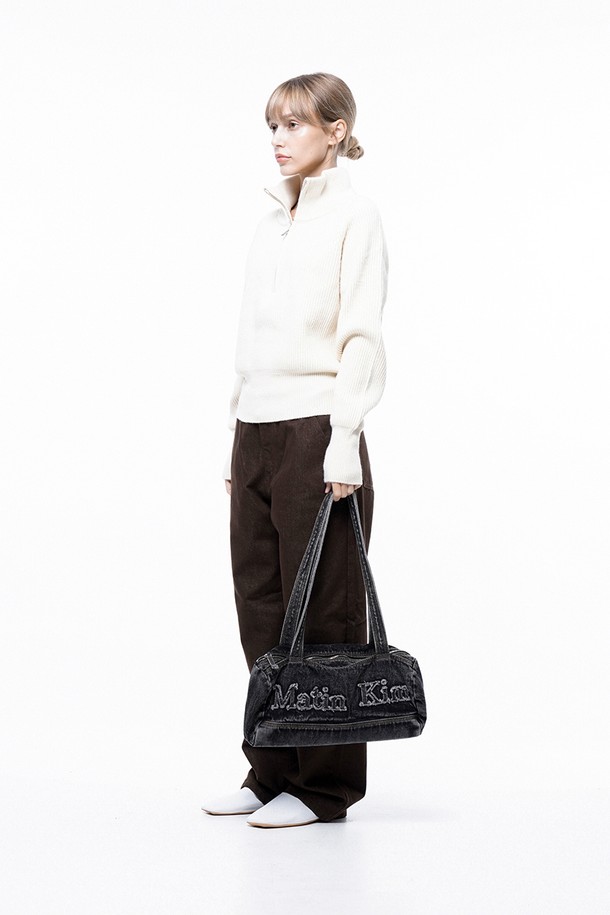 CHANCE'S NOI FOR WOMEN - 스웨터 - Soft Hazzy Half Zip-up Knit - Ivory /W243TP05IV