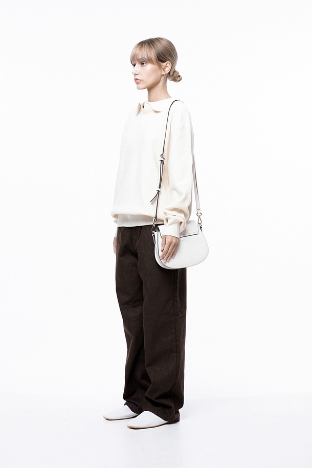 CHANCE'S NOI FOR WOMEN - 스웨터 - Soft Two-button Collar Knit - Ivory /W243TP09IV