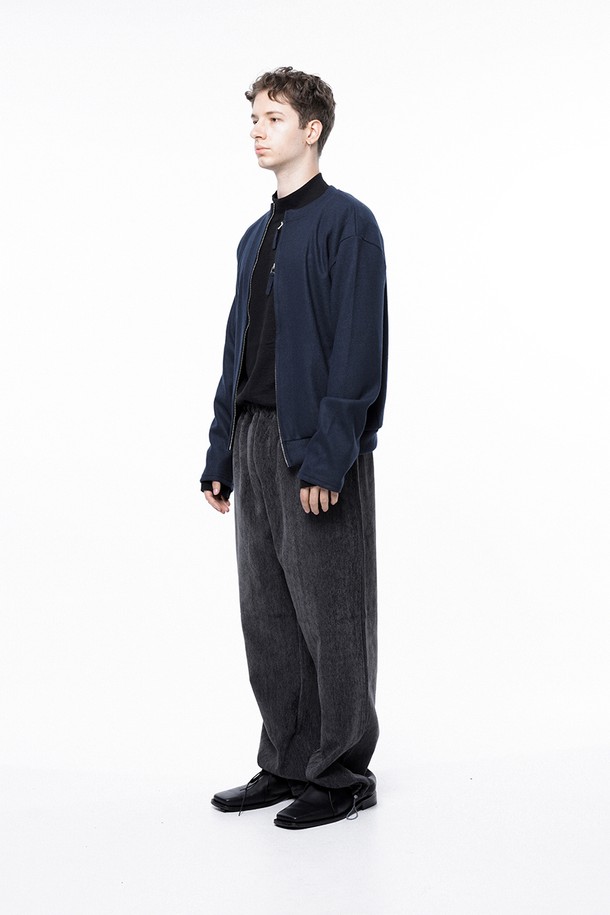 CHANCE'S NOI - 가디건 - Hard Two-way Zip-up Cardigan - Navy /W243TP11NYM