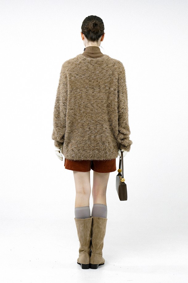 CHANCE'S NOI FOR WOMEN - 스웨터 - [for Women] Loose Angora Bokashi Knit - Brown /W244TP05BR