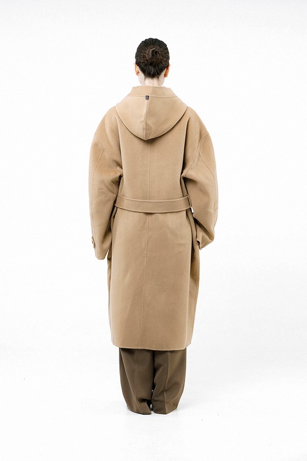 CHANCE'S NOI FOR WOMEN - 코트 - [for Women] Oversized Hooded Robe Coat - Beige /W244OT03BE