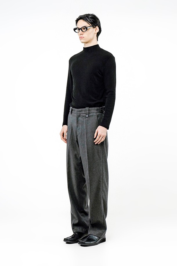 CHANCE'S NOI - 캐주얼팬츠 - Side Adjust Wool Slacks - Gray /W244PT02GR-M