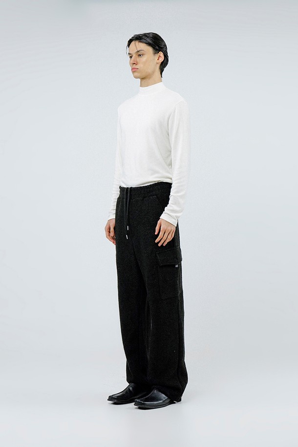 CHANCE'S NOI - 캐주얼팬츠 - Boucle Cargo String Pants - Black /W244PT05BK-M