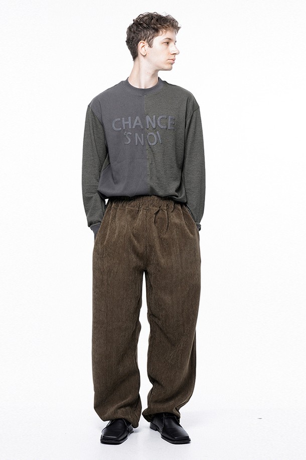 CHANCE'S NOI - 캐주얼팬츠 - Jacquard String Rug Pants - Brown /M243PT02BR