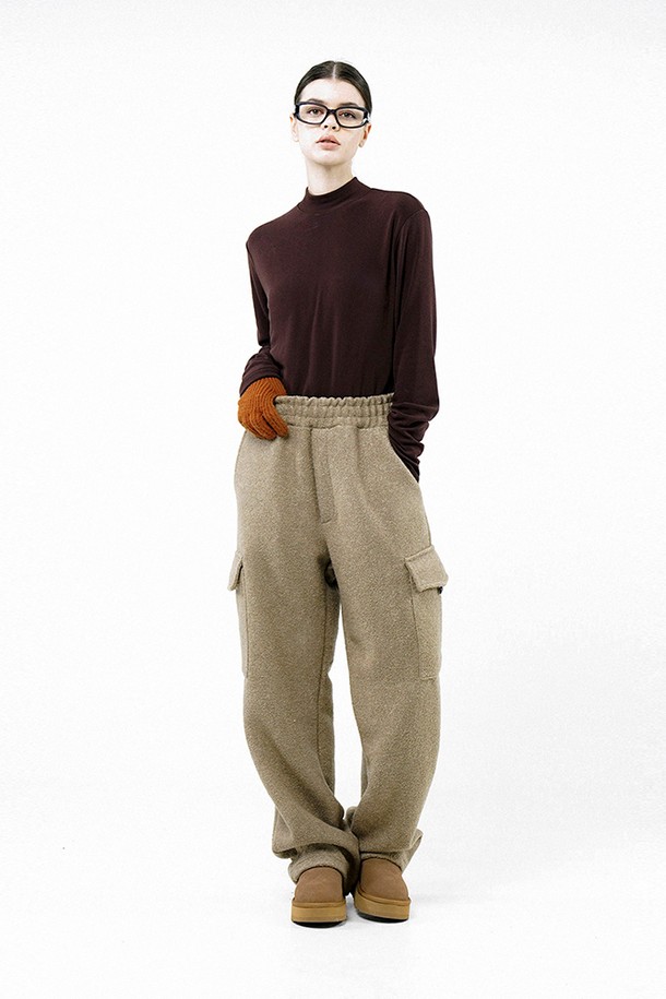 CHANCE'S NOI FOR WOMEN - 캐주얼팬츠 - [for Women] Boucle Cargo String Pants - Oatmeal /W244PT05OT