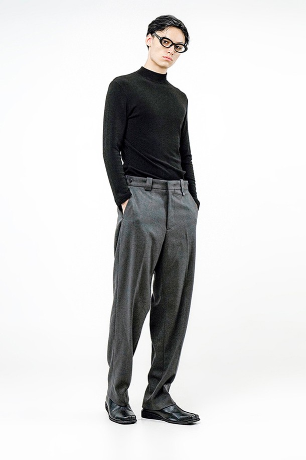 CHANCE'S NOI - 캐주얼팬츠 - Side Adjust Wool Slacks - Gray /W244PT02GR-M