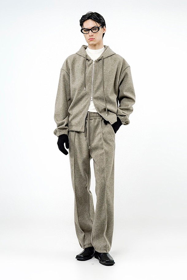 CHANCE'S NOI - 캐주얼팬츠 - Ribbed Kint String Pants - Khaki /M244PT04KA