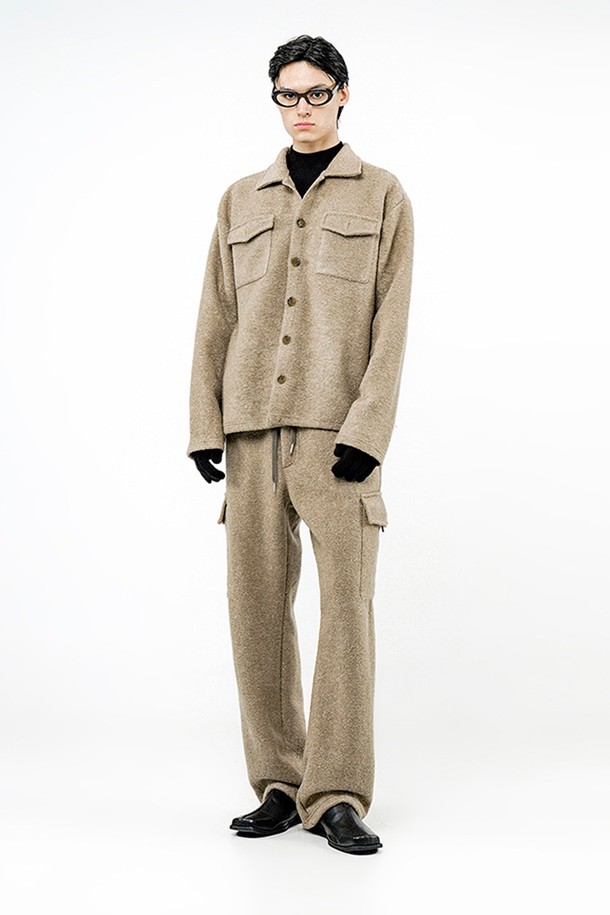 CHANCE'S NOI - 캐주얼팬츠 - Boucle Cargo String Pants - Oatmeal /W244PT05OT-M