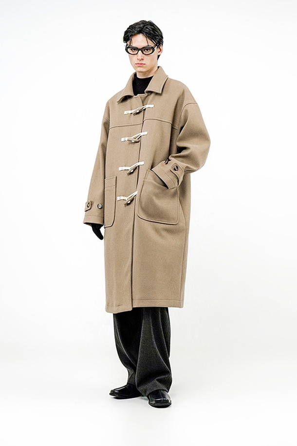 CHANCE'S NOI - 코트 - Oversized Snap Duffel Coat - Beige /W244OT01BE-M