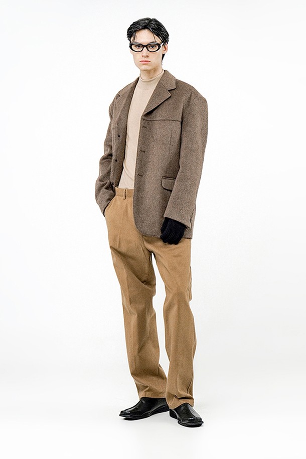 CHANCE'S NOI - 수트/블레이저자켓 - Daddy Wool Blazer Jacket - Brown /M24OT02BR