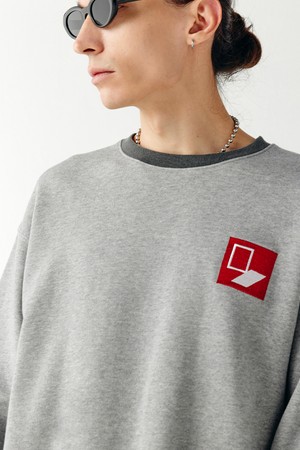 Door`Box Sweat Shirt (Mix-Gray)