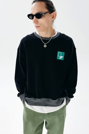 Door`Box Sweat Shirt (Mix-Black)