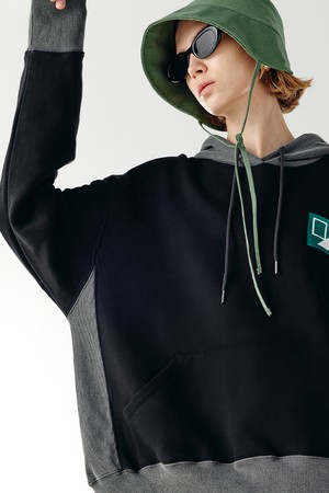 Door`Box Sweat Hoody (Mix-Black)