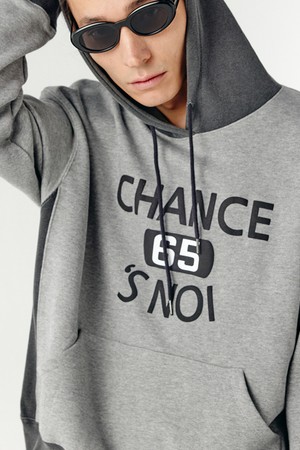 Basket Sweat Hoody (Mix-Gray)