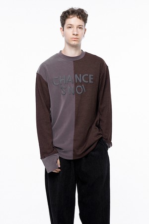 S`noi Reverse Slev Crew-neck Sweat - Brown /M243MT01BR