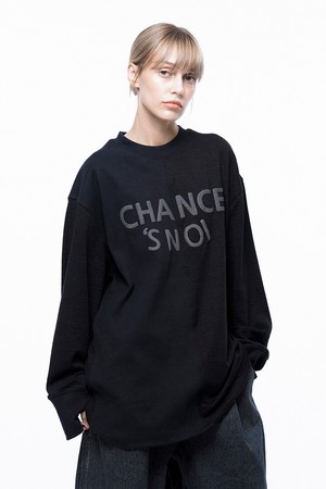 S`noi Reverse Rib Crew Neck Sweat - Black Navy /M243MT02BKW