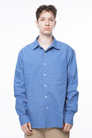 Standard Polygon Pocket Shirt - Royal Blue /M243SH01BL