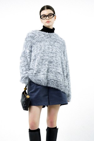 [for Women] Loose Angora Bokashi Knit - Melange /W244TP05ML