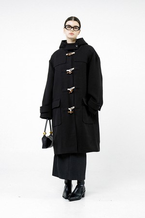 [for Women] League Duffle Coat - Black /LGDFCT-BK