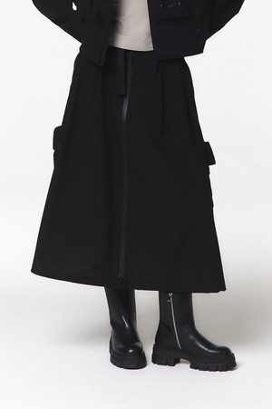 여성 3L 방수 셋업 스커트 (블랙)_5LB1821