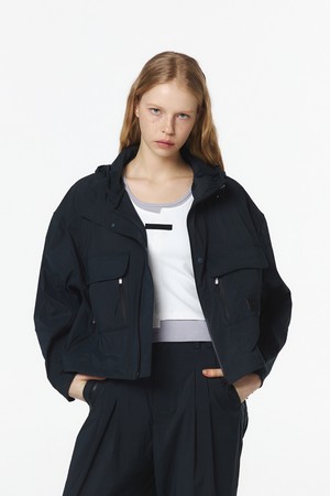 유니 포켓 셋업 후디 점퍼 (다크 그린)_5LD1311