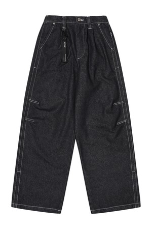 여성 에센셜 와이드 데님 팬츠_5K62613